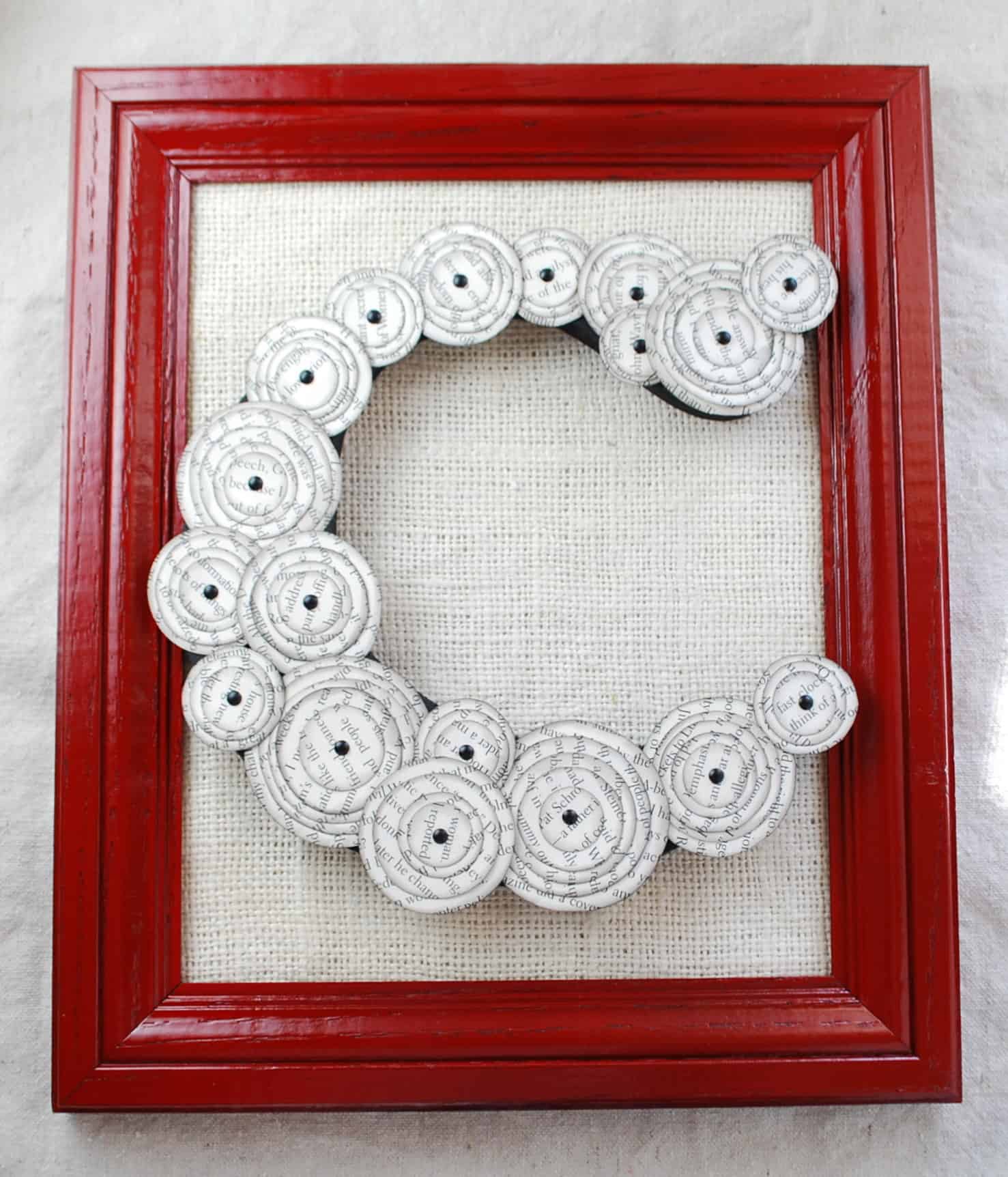 Framed Monogram {DIY Decorating}