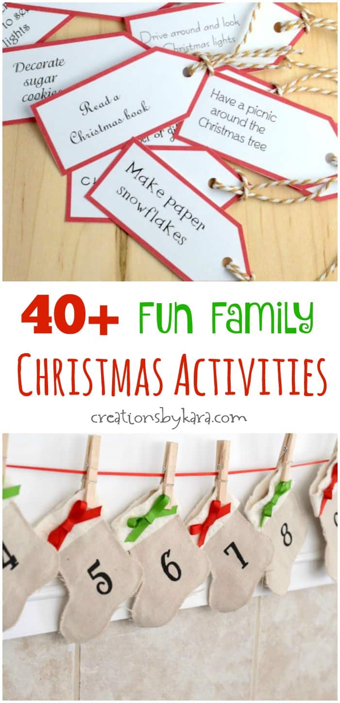 Christmas Activities For Advent Calendar