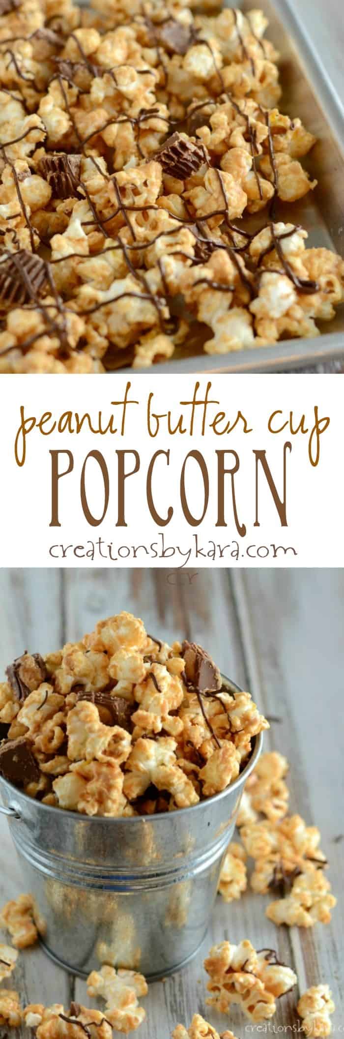 Reese's Peanut Butter Cup Popcorn - Creations by Kara