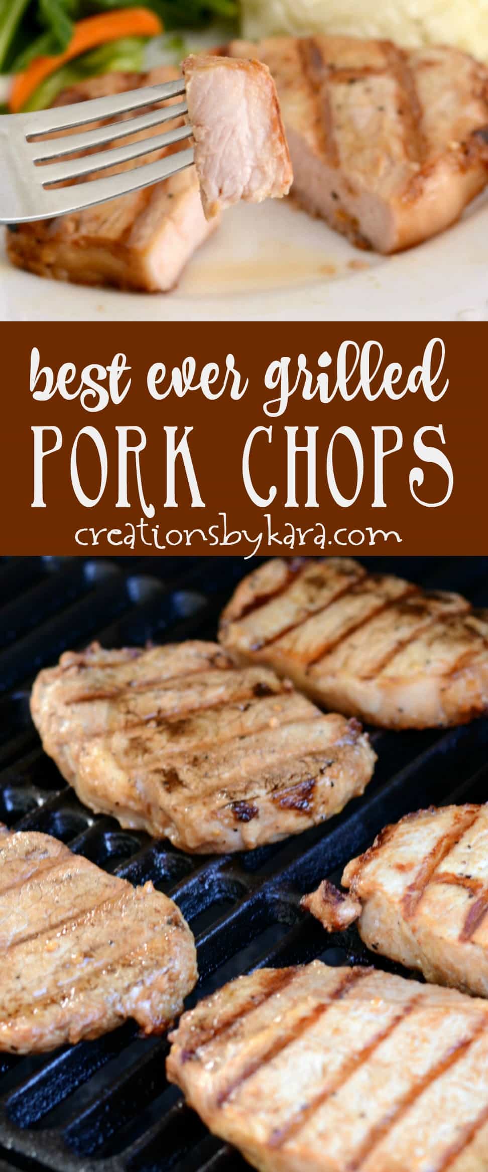 Best Ever Grilled Pork Chops - Creations by Kara