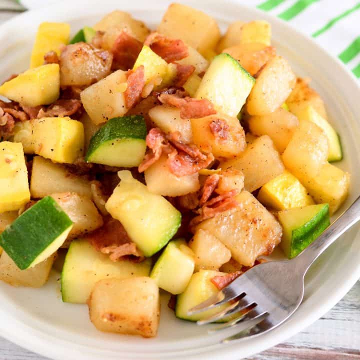 Zucchini Bacon Potato Skillet image
