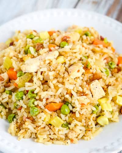 Easy Chicken Fried Rice - Creations by Kara