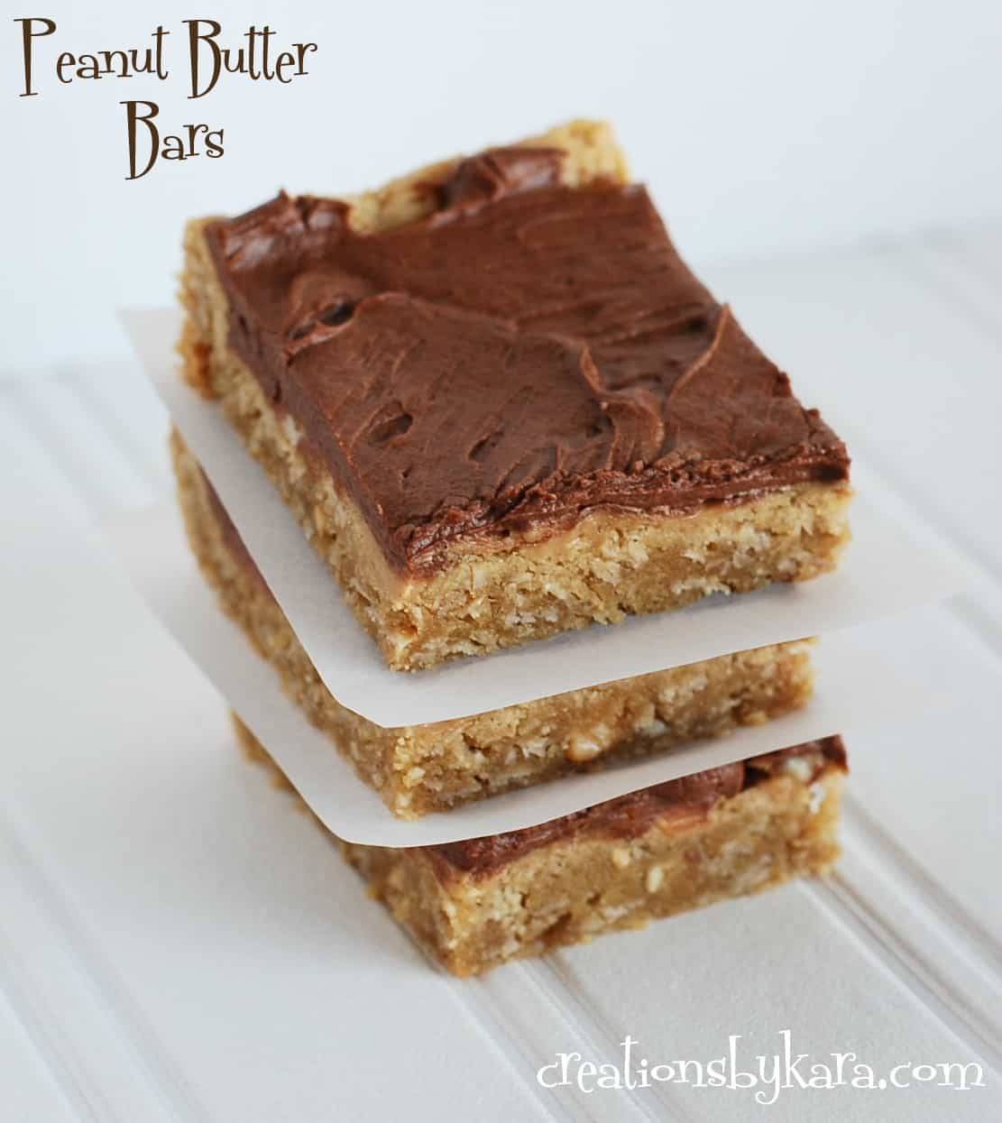 Chocolate Oatmeal Peanut Butter Bars 3861