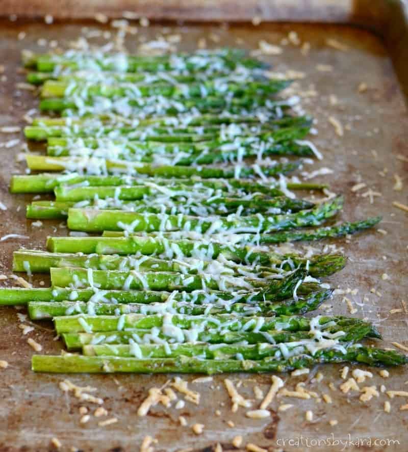 Parmesan Roasted Asparagus - Creations by Kara