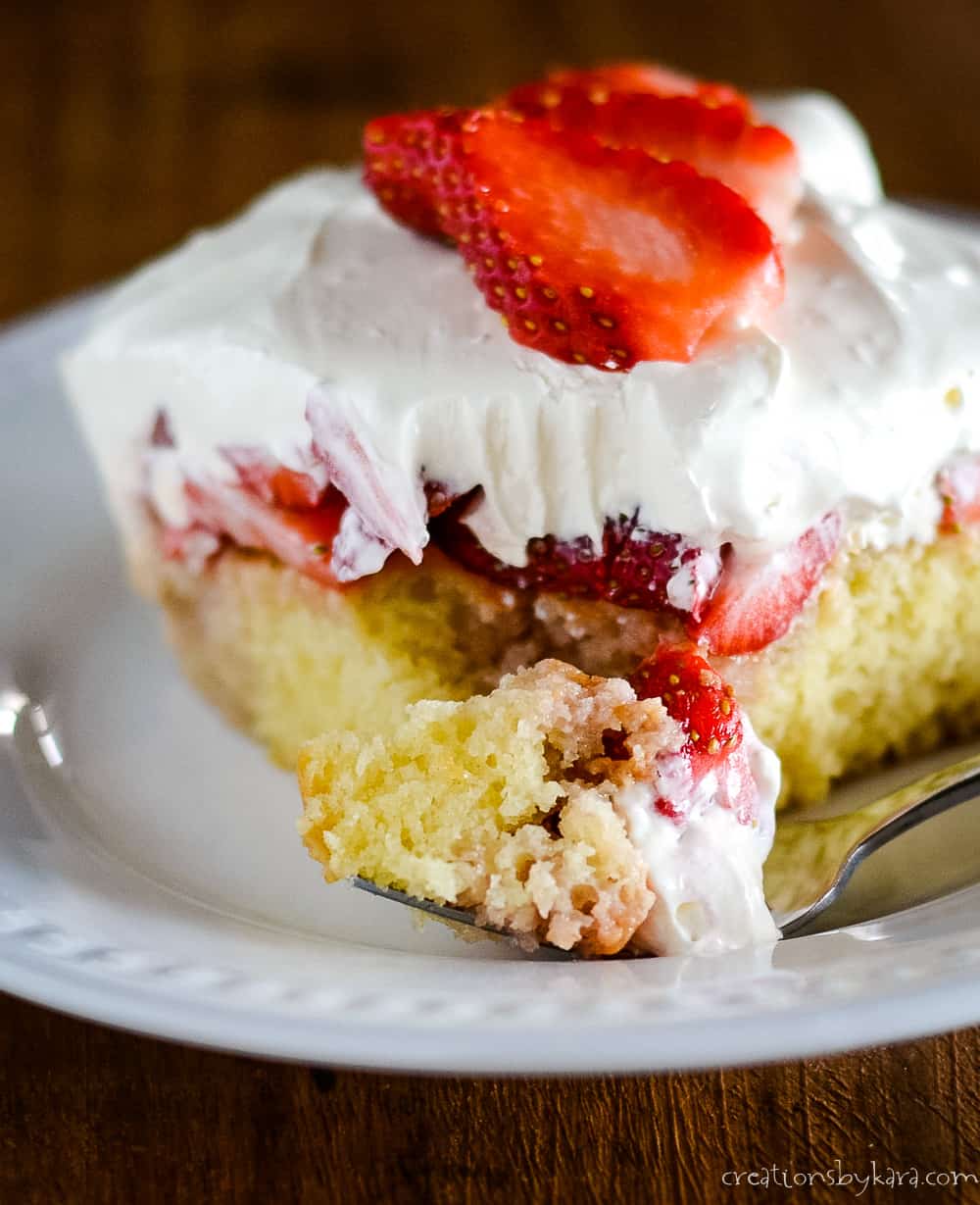 Blue Ribbon Strawberry Cake Recipe - Creations by Kara