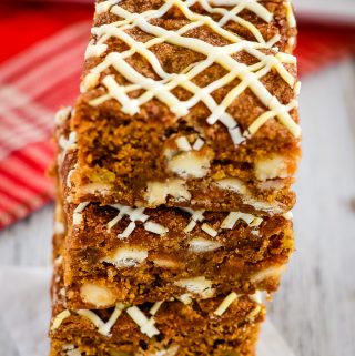 pumpkin blondies