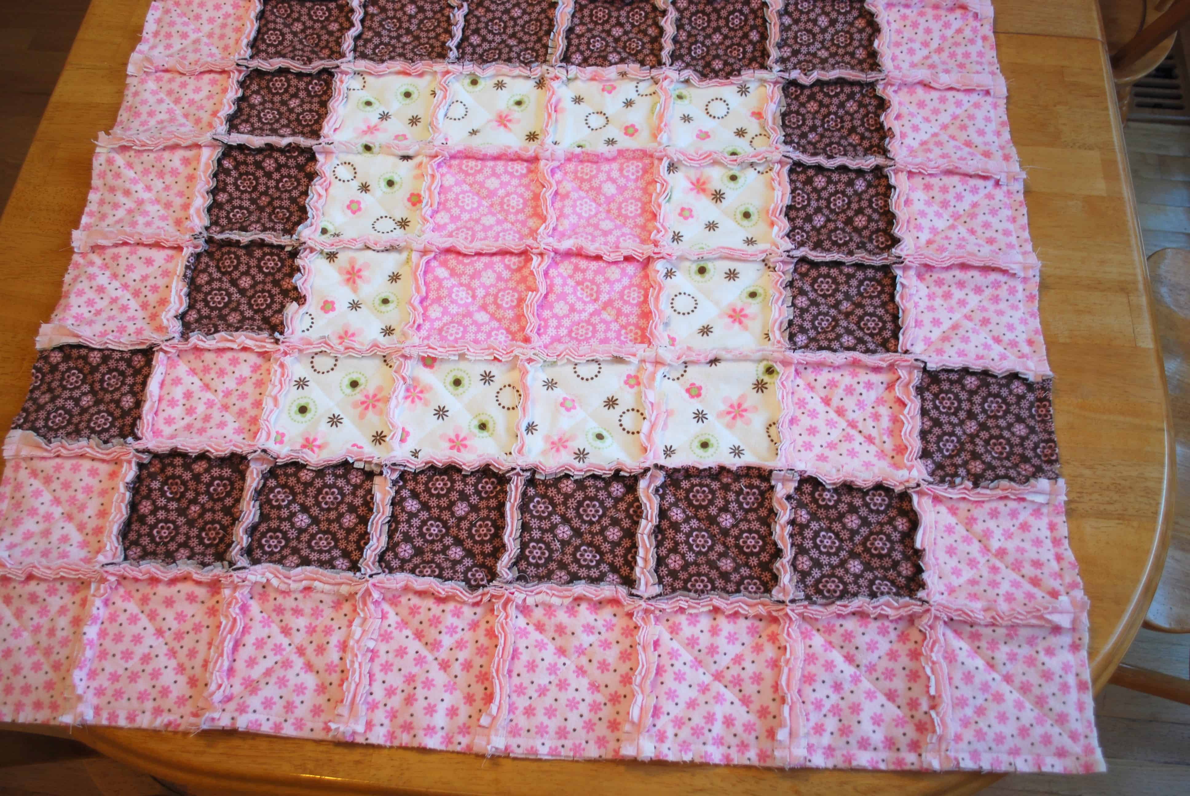 How To Make A Baby Rag Quilt Tutorial Creations By Kara