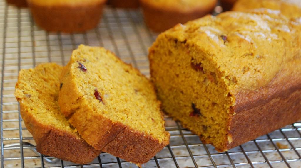 Pumpkin Cranberry Nut Bread