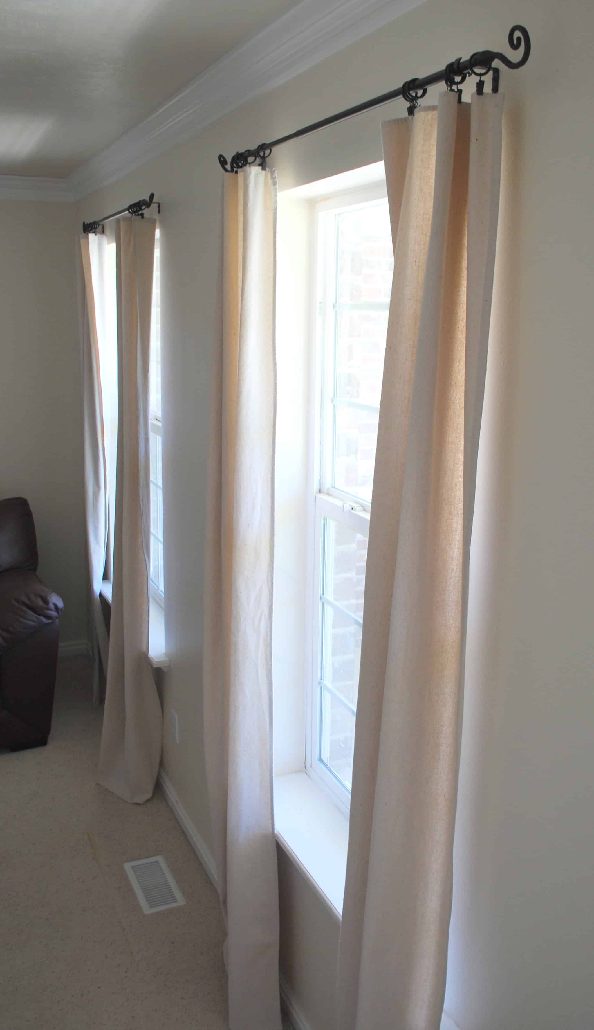 Canvas Drop Cloth Curtains