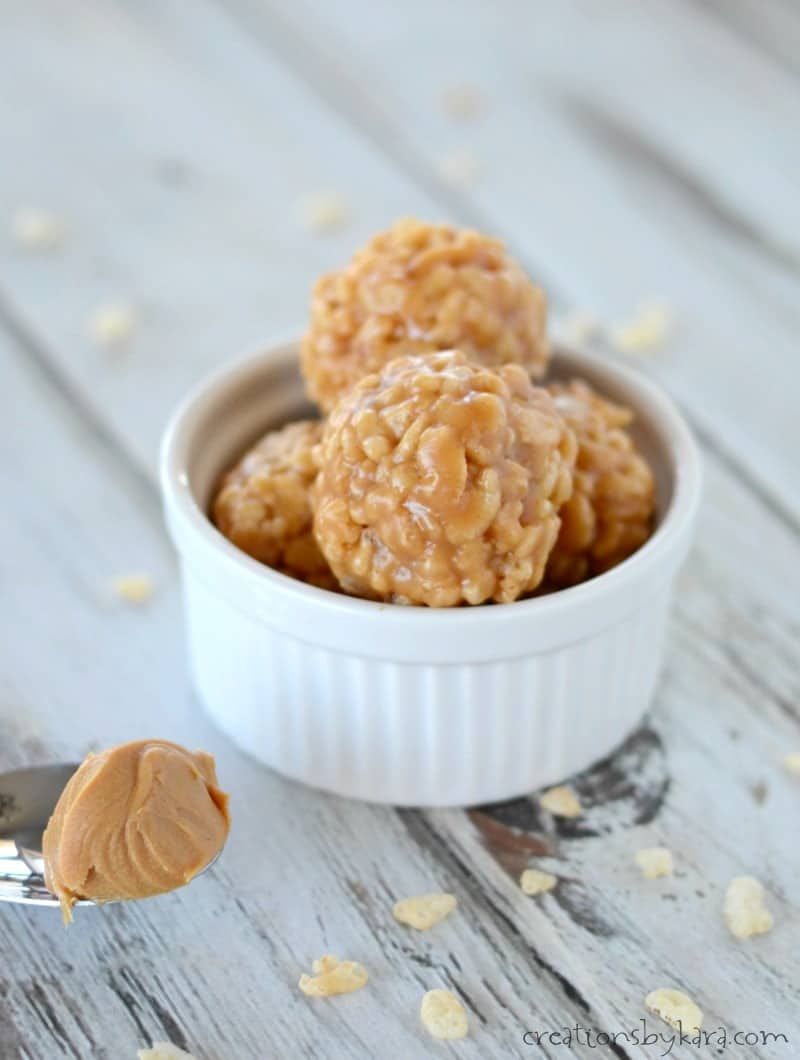 Easy Candy Recipe-- Rice Krispy Peanut Butter Treats