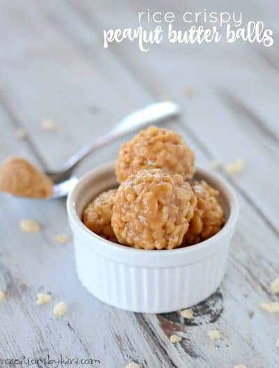 Easy Candy Recipe-- Rice Krispy Peanut Butter Treats