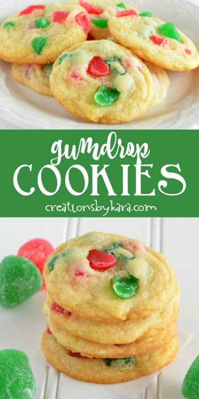 Gumdrop Cookies Christmas Recipe - Creations by Kara