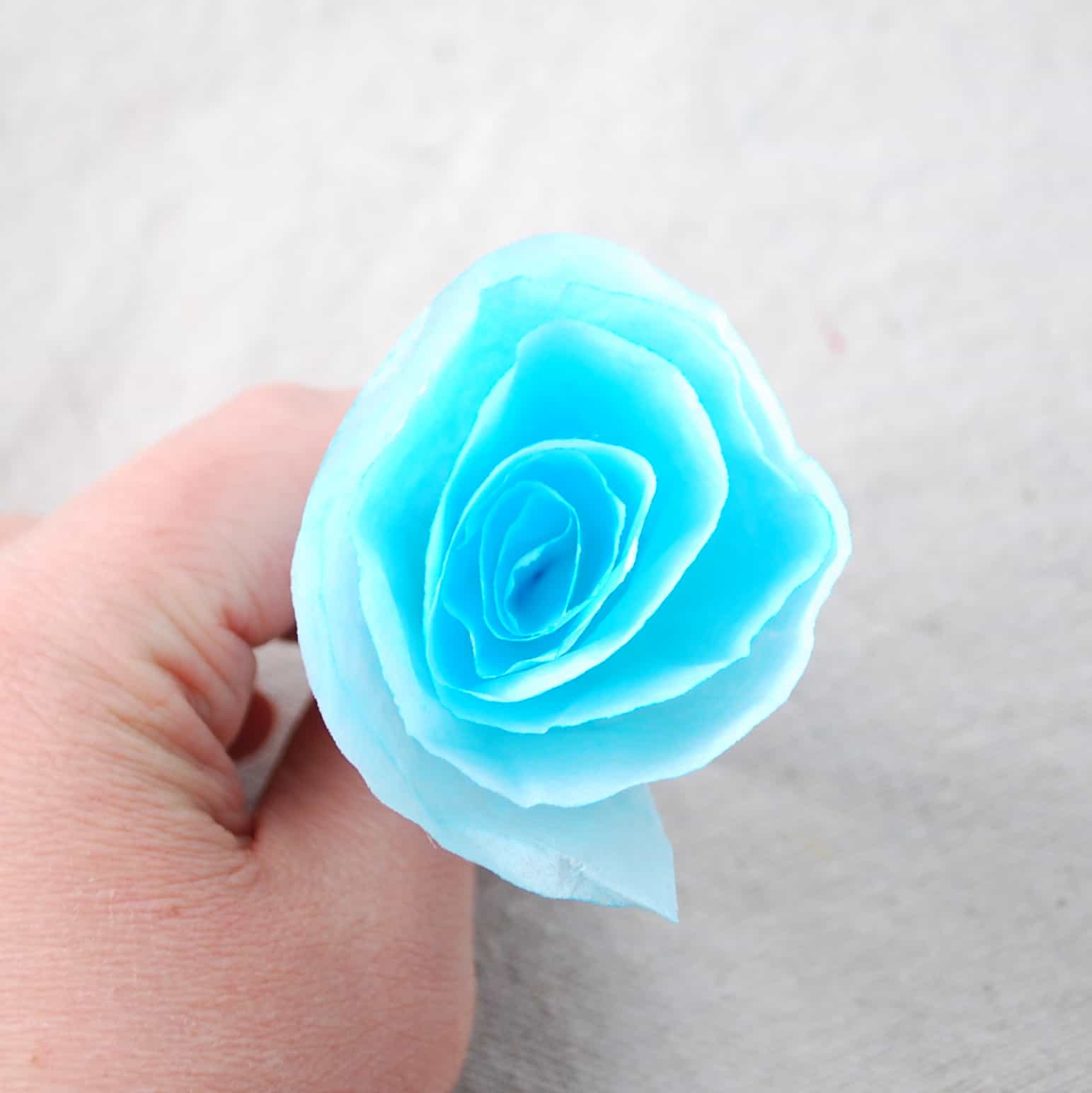 Paper Roses from Coffee Filters