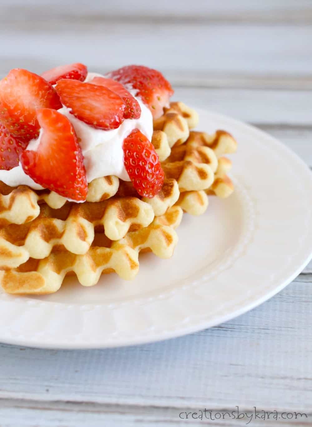 Really Good Waffles Made From Scratch - Creations by Kara