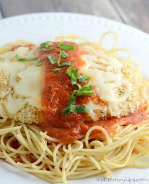 Baked Chicken Parmesan Recipe - Creations by Kara