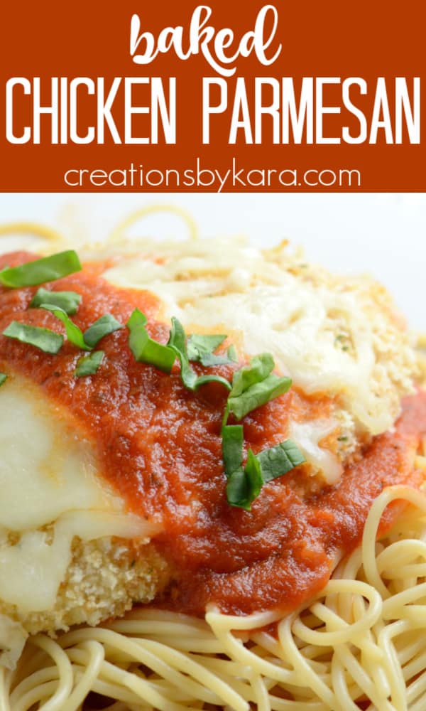 Baked Chicken Parmesan Recipe - Creations by Kara