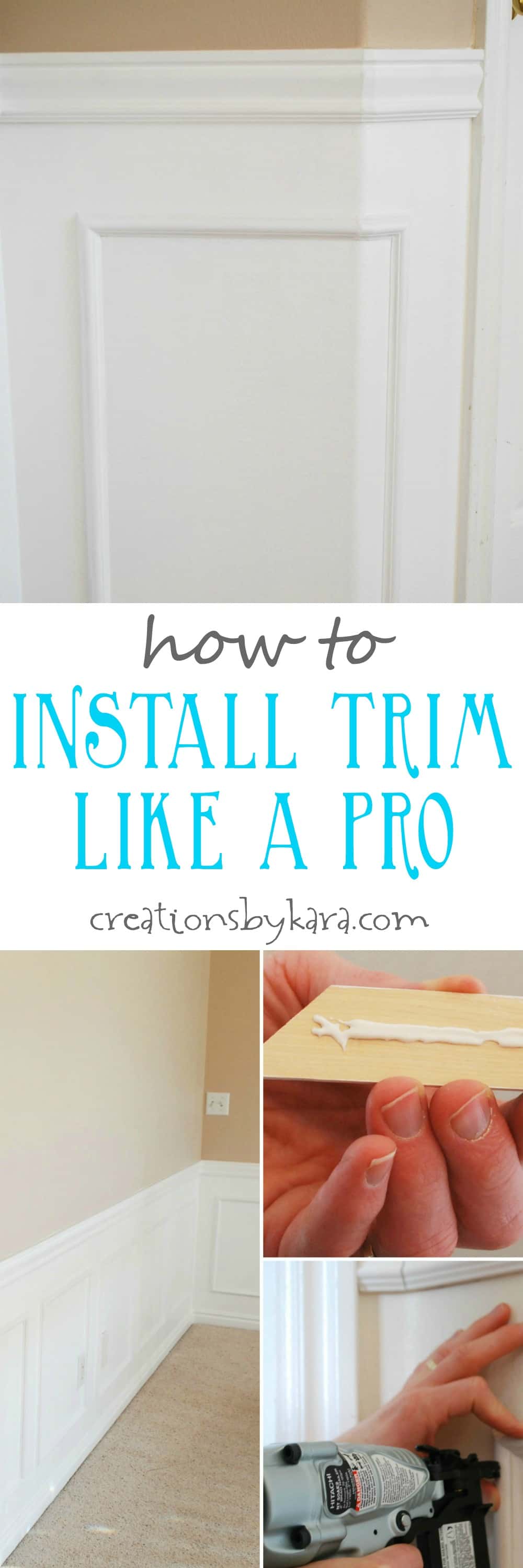 How to Install Trim in a Basement - Semigloss Design