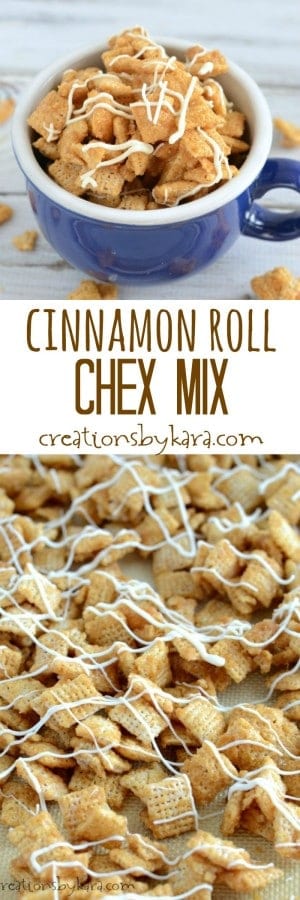 Crunchy Cinnamon Chex Mix Recipe - Creations by Kara