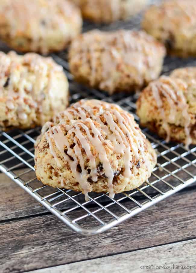 Cinnamon raisin  swirl biscuits 