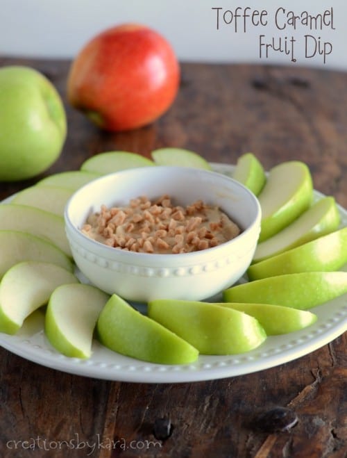 Amazing Toffee Apple Dip (so easy!) - Creations by Kara