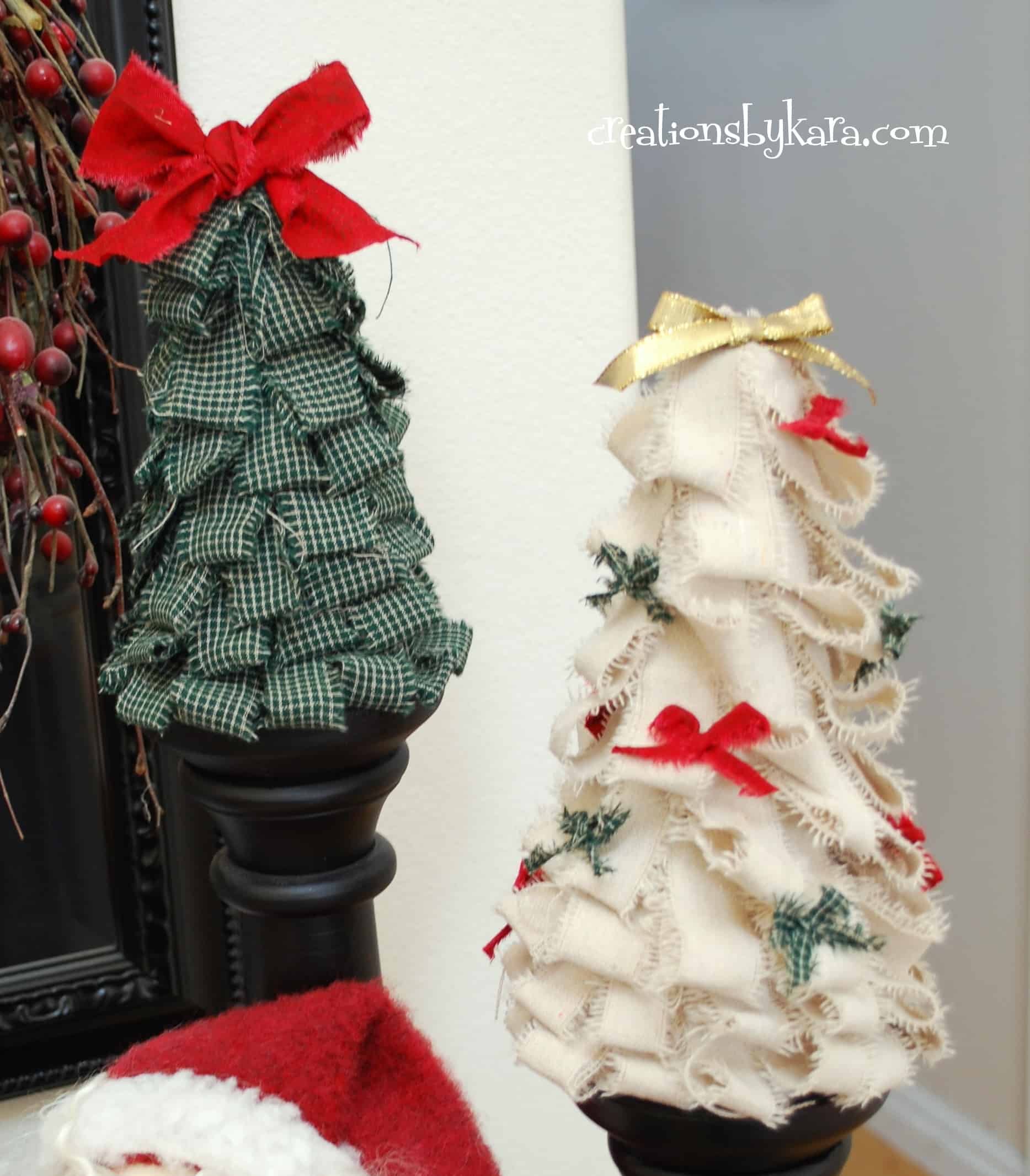 Christmas Decoration-Easy Shabby Christmas Tree Tutorial