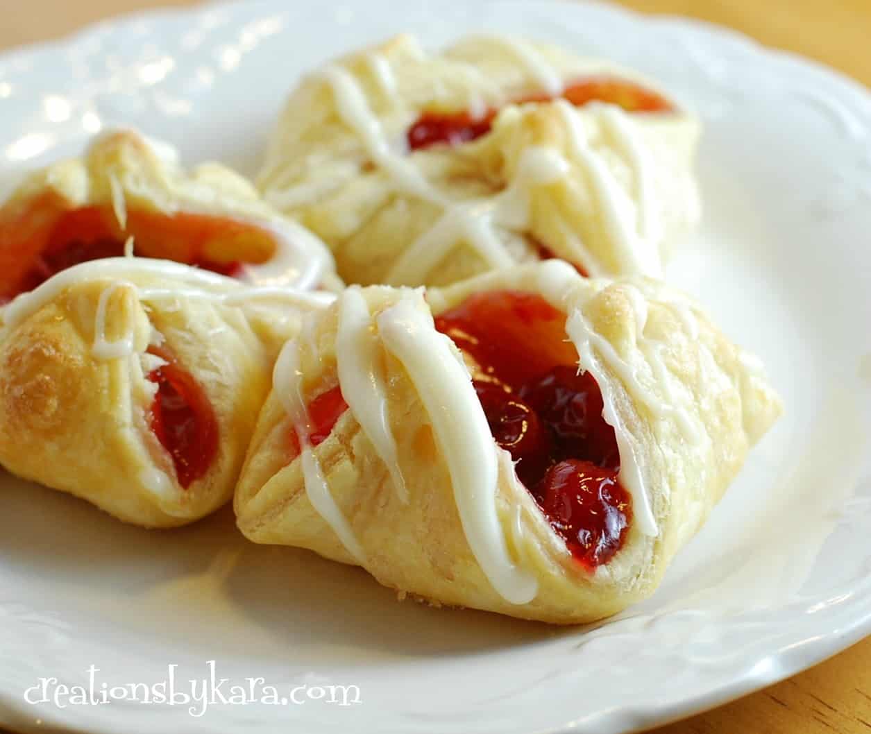 Easy Cherry Turnovers with Puff Pastry