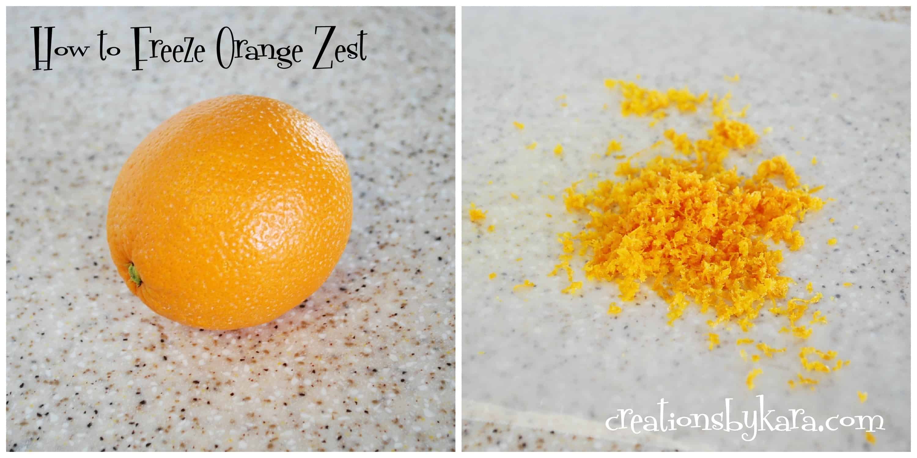 How to Freeze Orange. Lime, and Lemon Zest