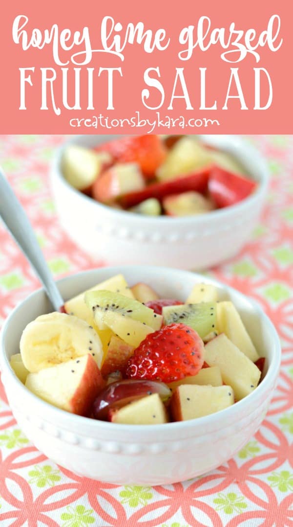 Honey Lime Fruit Salad Dressing - Creations by Kara