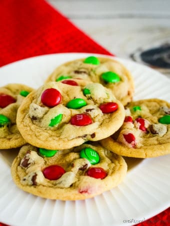 M&M Christmas Cookies - Creations by Kara