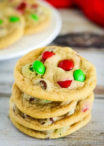 M&M Christmas Cookies - Creations by Kara