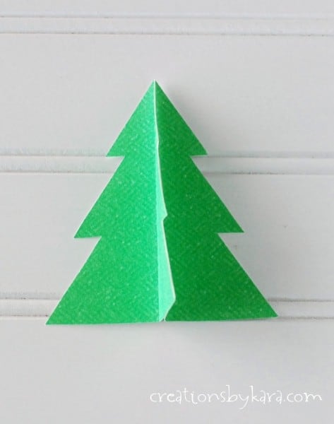 Book Page Christmas Tree Banner Instructions
