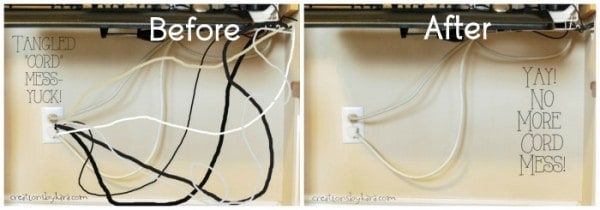 Organizing Computer Cords & Cables