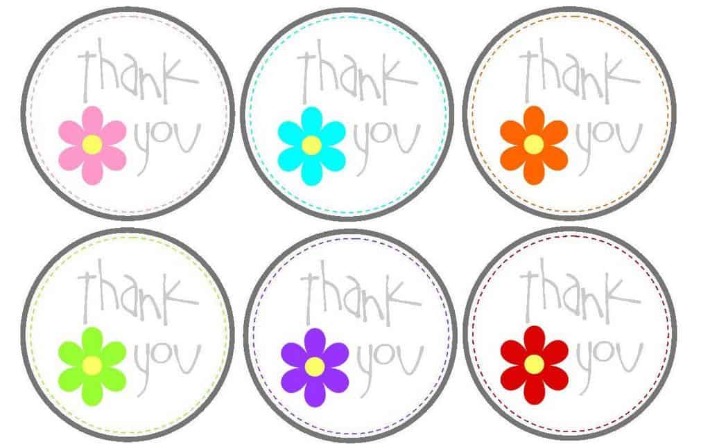 Thank You Labels Template