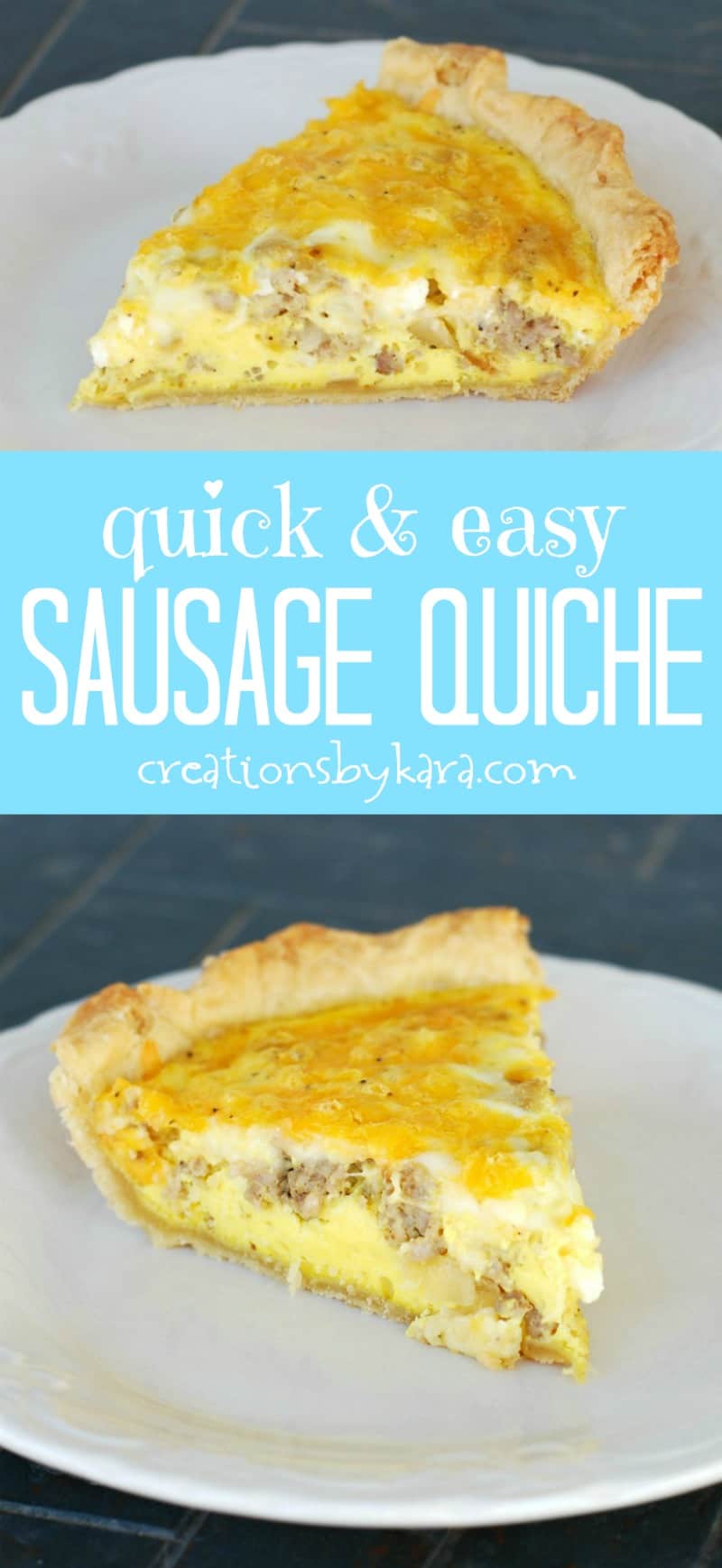 Easy sausage quiche recipe