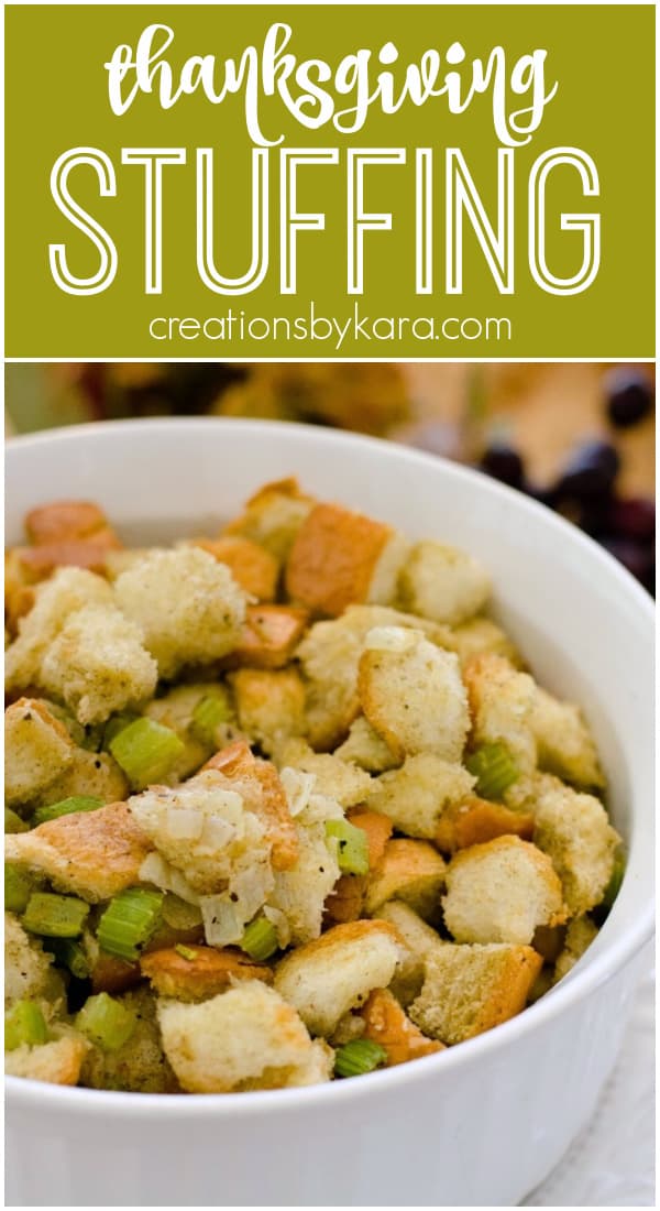 Thanksgiving stuffing recipe