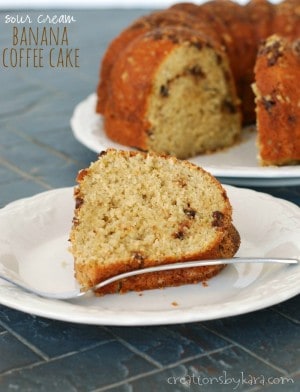 Sour Cream Banana Coffee Cake - Creations by Kara