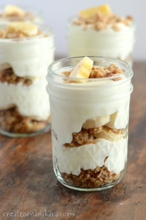 Yummy Mini Banana Trifles Recipe - Creations By Kara