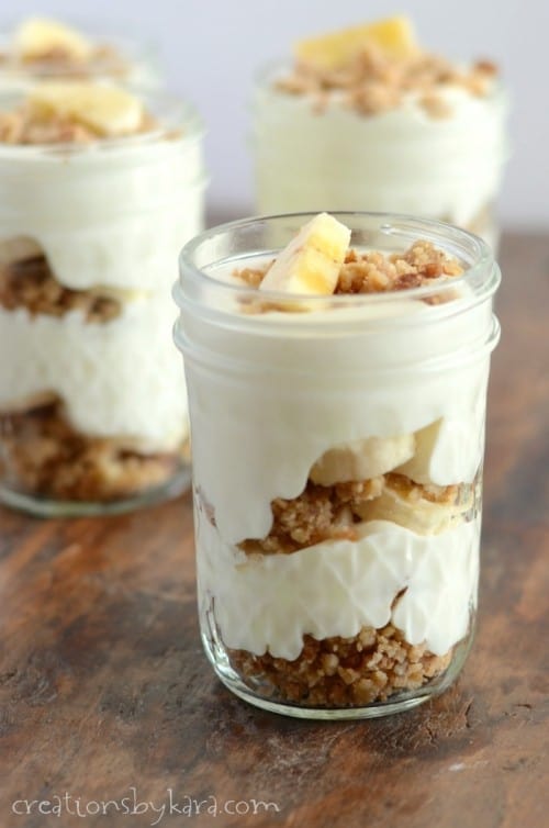 Yummy Mini Banana Trifles Recipe - Creations by Kara