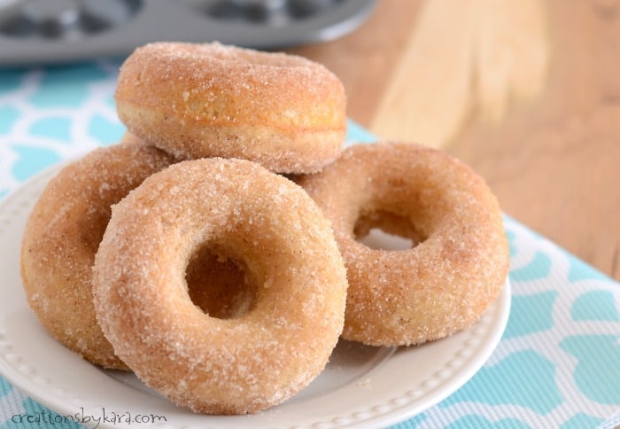 Eggless Cinnamon Sugar Donuts | Movers and Bakers