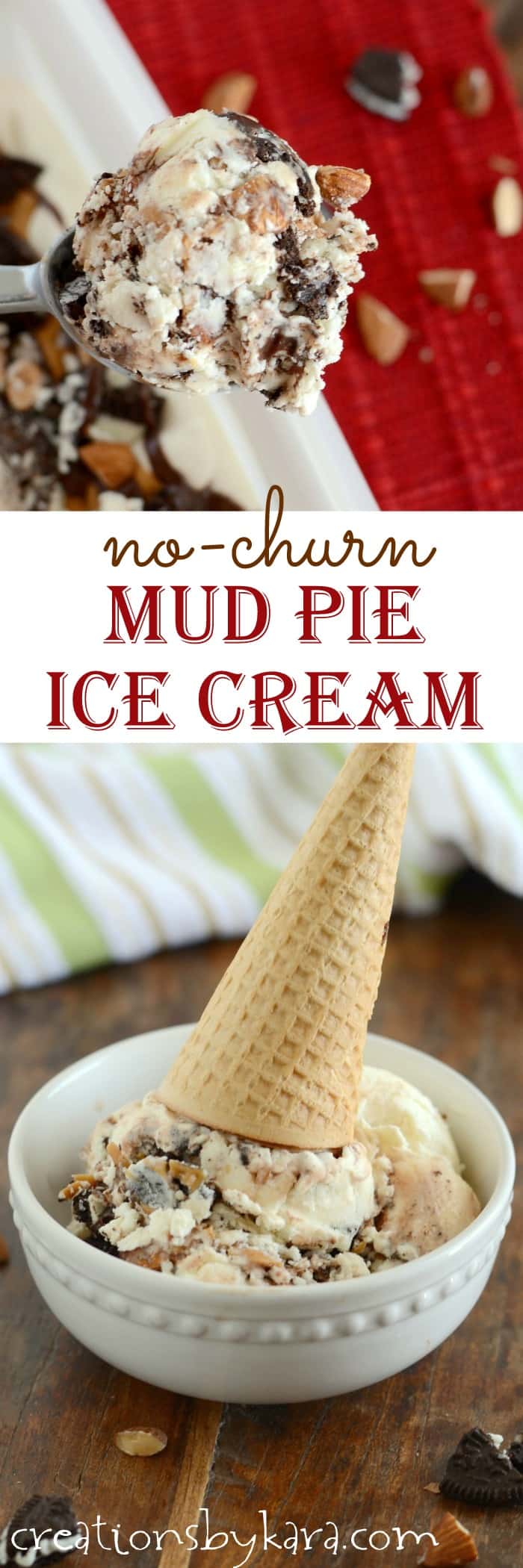 No-churn Mud Pie Ice Cream Recipe - Creations by Kara
