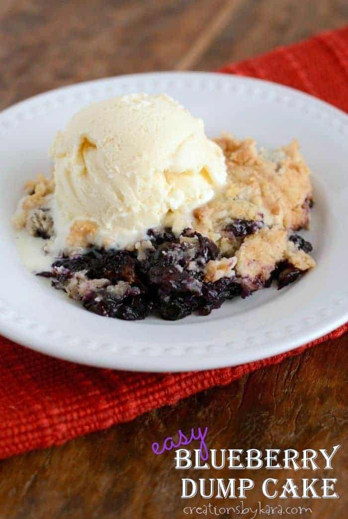 Blueberry Dump Cake - Creations by Kara