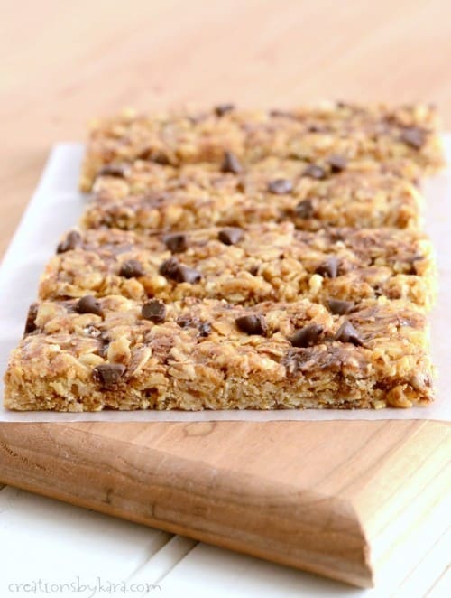 Homemade no-bake granola bars - Creations by Kara