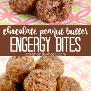 chocolate peanut butter energy bites