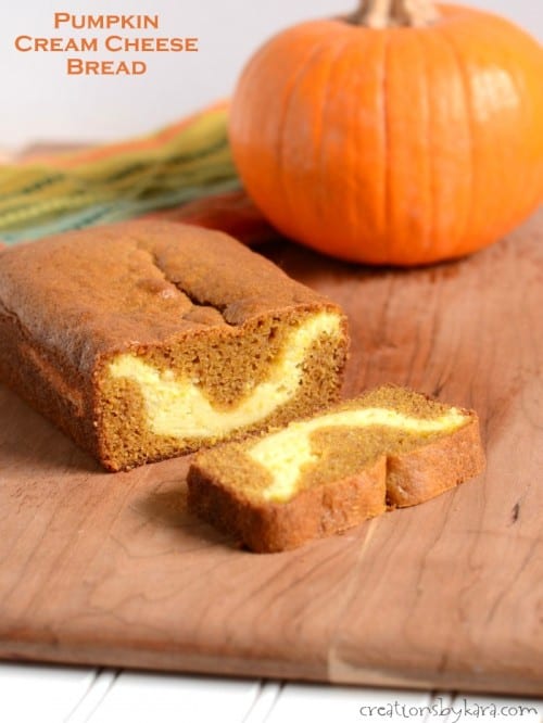 Pumpkin Cream Cheese Bread Recipe- Creations by Kara