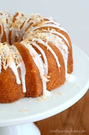 Best Cream of Coconut Bundt Cake - Creations by Kara