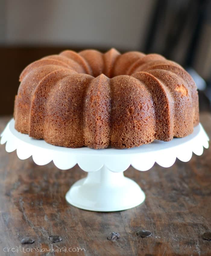 Eggnog Bundt Cake with Eggnog Sauce Recipe Creations by Kara