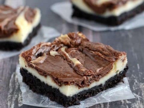 Nutella Cheesecake Bars Recipe Creations By Kara