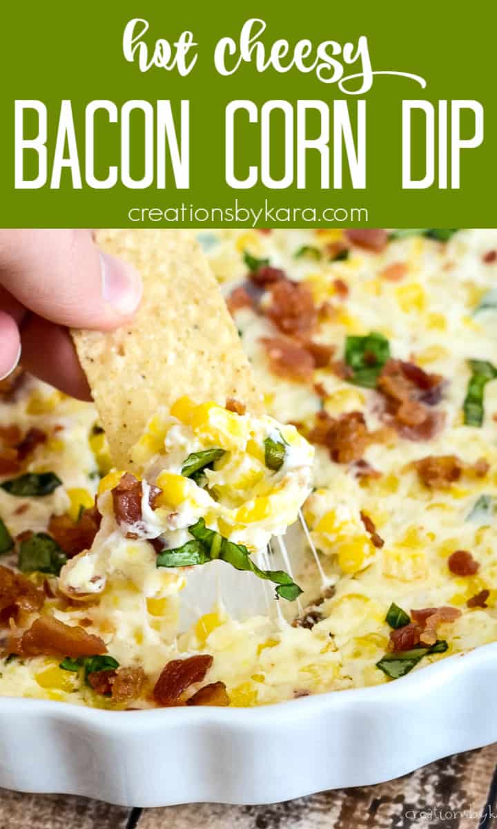 Creamy, Hot Cheesy Corn Dip Recipe - Creations by Kara