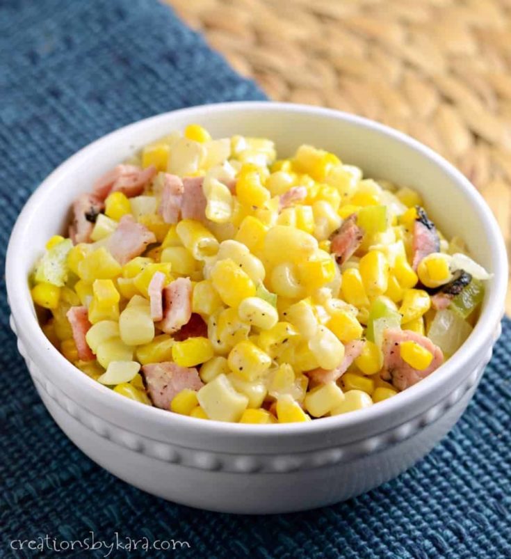 Skillet Fried Corn is a perfect summer side dish!