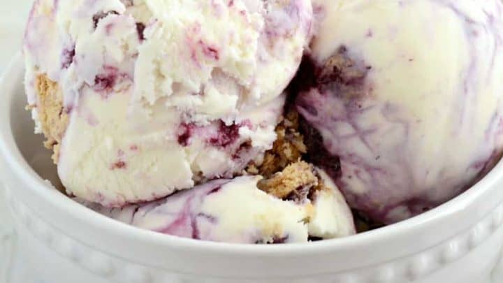 Lemon Blueberry Cheesecake Ice Cream Recipe Creations By Kara